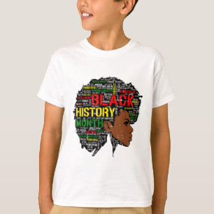 Camiseta História Negra Mês Africano Citando Mulheres Gi