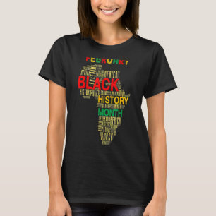 Camiseta História Negra Mês Africano Mapa África Rosta Orgu