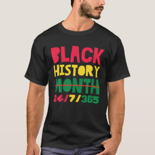Camiseta História Negra Mês Afro-Americano