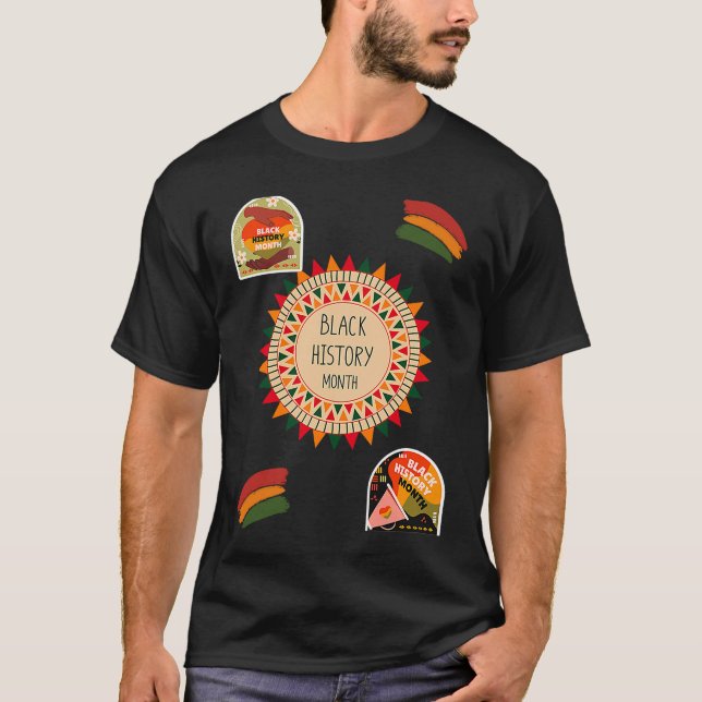 Camiseta História Negra Mês Afro-Americano (Frente)