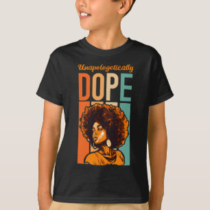 Camiseta História Negra Mês Afro-Americano Indesculpável