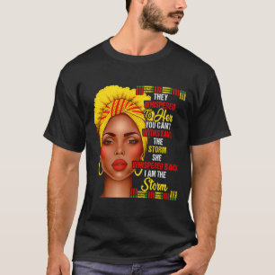Camiseta História Negra Mês Afro Mulheres Negras Meninas Eu