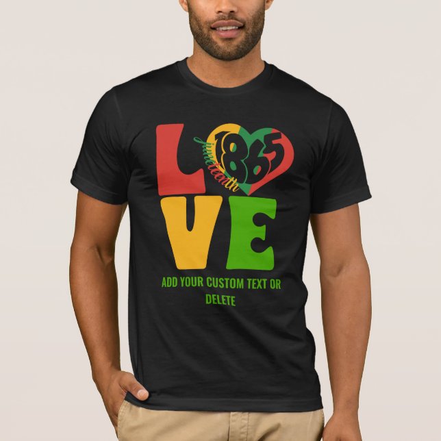 Camiseta História Negra Mês Amor 1865 Juntede (Frente)