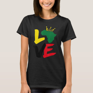 Camiseta História Negra Mês Amor África Americano Africano