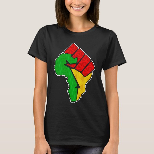 Camiseta História Negra Mês BLM Melanin African Pride Amer (Frente)