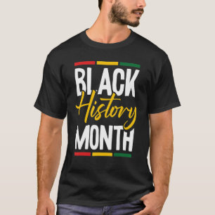 Camiseta História Negra Mês BLM Melanin Pride Pan Africano