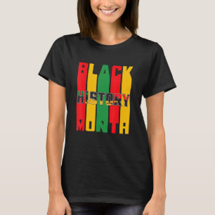 Camiseta História Negra Mês BLM Melanin Pride Pan Africano