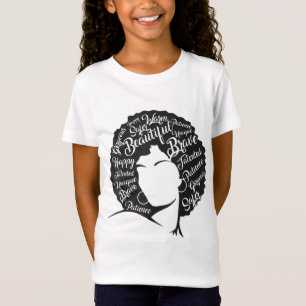 Camiseta História Negra Mês Cabelo Natural Depois de Arte P