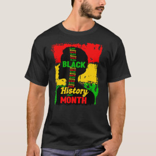 Camiseta História Negra Mês de Orgulho Negro Africano Menin