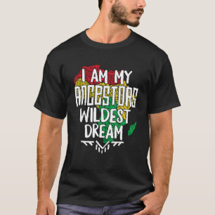 Camiseta História Negra Mês Depois Eu Sou Meu Ancestral Mai
