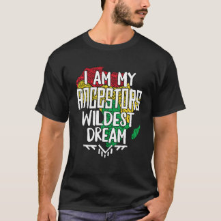 Camiseta História Negra Mês Depois Eu Sou Meu Ancestral Mai