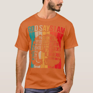 Camiseta História Negra Mês Deus Diz Que Sou Negra Melanina