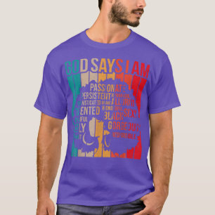 Camiseta História Negra Mês Deus Diz Que Sou Negra Melanina