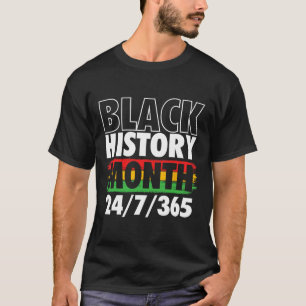 Camiseta História Negra Mês - Dia do Mlk Raízes Civis Afric