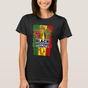 Camiseta História Negra Mês do Orgulho Africano Melanin