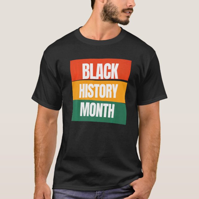 Camiseta História Negra Mês do Orgulho Americano Africano M (Frente)