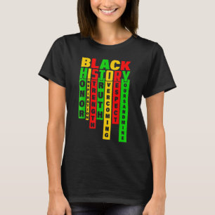 Camiseta História Negra Mês do Orgulho Americano Africano M