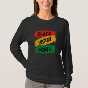Camiseta História Negra Mês é História Americana Amém Afric