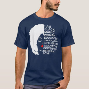 Camiseta História Negra Mês Educado Motivado Melanizado B