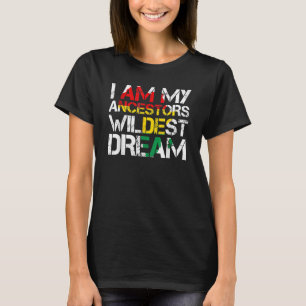 Camiseta História Negra Mês Eu Sou Os Meus Ancestrais Mais