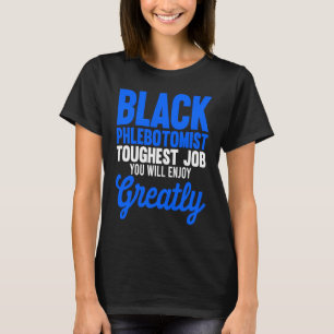 Camiseta História Negra Mês Flebotomista Bandeira Africano