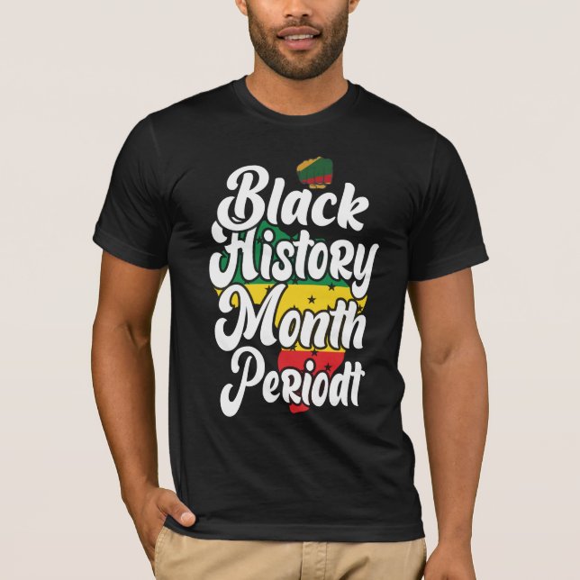 Camiseta História Negra Mês Heroes Melanin Sonham Como Mart (Frente)