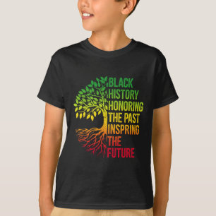 Camiseta História Negra Mês Honrando o Futuro Inspirador Pa