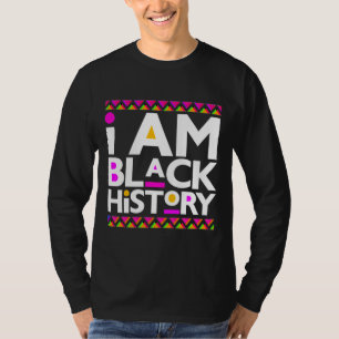 Camiseta História Negra Mês Melanin King Queen Men B