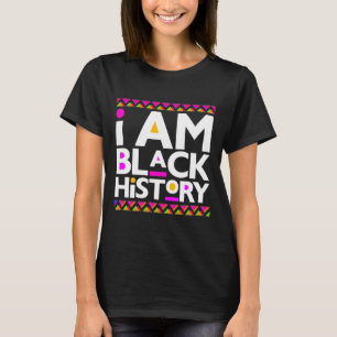 Camiseta História Negra Mês Melanin King Queen Men B
