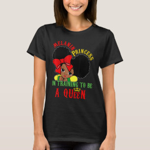 Camiseta História Negra Mês Melanina Princesa Rainha Mulher