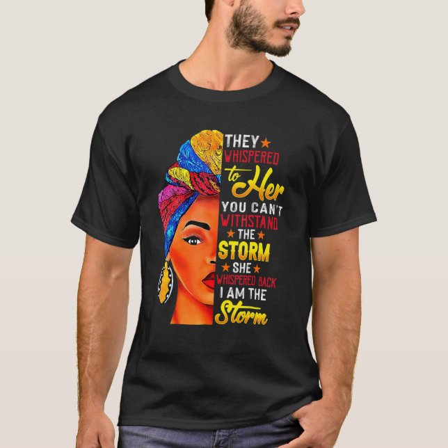 Camiseta História Negra Mês Mulher Africana Afro Eu Sou A R (Frente)