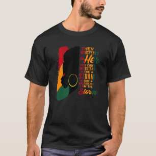 Camiseta História Negra Mês Mulher Africana Afro Eu Sou A R