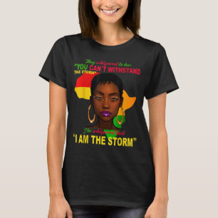 Camiseta História Negra Mês Mulher Africana Afro Eu Sou A R