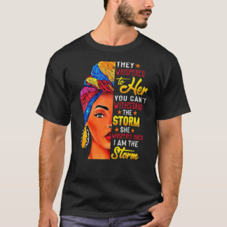 Camiseta História Negra Mês Mulher Africana Afro I Am The S