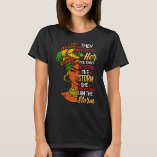 Camiseta História Negra Mês Mulher Africana Afro I Am The S