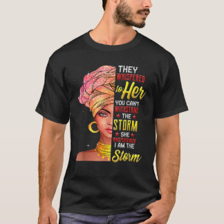 Camiseta História Negra Mês Mulher Africana Afro I Am The S