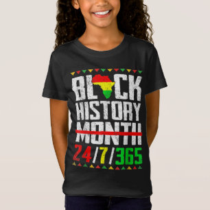 Camiseta História Negra Mês Mulher Africana - Orgulho Afric