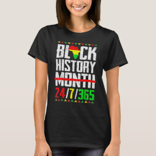 Camiseta História Negra Mês Mulher Africana - Orgulho Afric