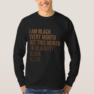 Camiseta História Negra Mês Mulher Africana - Preto Negra
