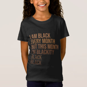 Camiseta História Negra Mês Mulher Africana - Preto Negra