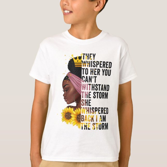 Camiseta História Negra Mês Mulheres Africanas Eu Sou A Rua (Frente)