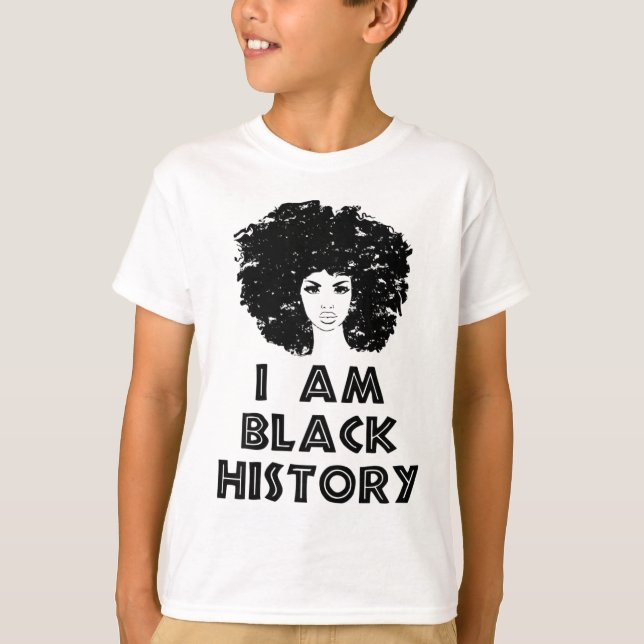Camiseta História Negra Mês Mulheres Negras Sou História Ne (Frente)