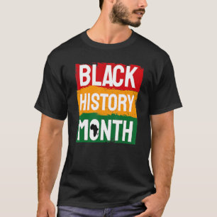 Camiseta História Negra Mês Orgulho Negro Africano Orgulho