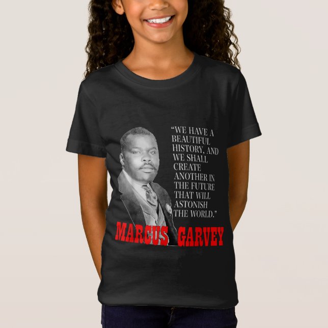 Camiseta História Negra Mês Orgulho Presente Marco Garvey C (Frente)