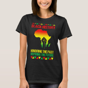 Camiseta História Negra Mês Orgulhoso Americano Africano