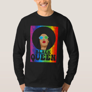 Camiseta História Negra Mês Rainha Negra Orgulho Negro Afro