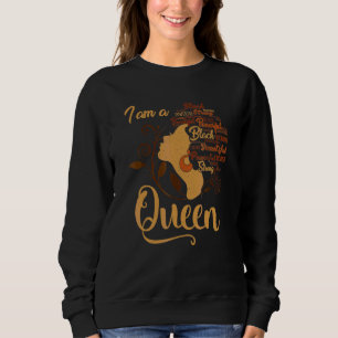 Camiseta História Negra Mês Sou Rainha Afro-Americana 1