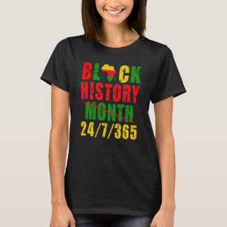 Camiseta História Negra Mês Todos os Dias