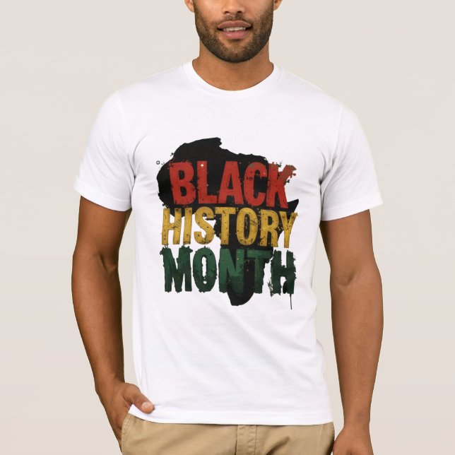 Camiseta História Negra Mês 'Unidade em Cor (Frente)