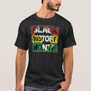 Camiseta História Negra Mês Vintage África Mapa 1